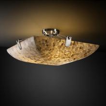 Justice Design Group ALR-9611-25-NCKL-LED3-3000 - 18" LED Semi-Flush Bowl w/ U-Clips