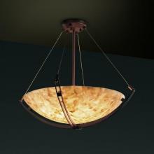 Justice Design Group ALR-9721-35-NCKL - 18" Pendant Bowl w/ Crossbar