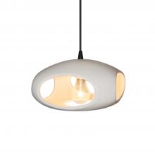 Justice Design Group CER-6440-BIS-MBLK-BKCD - Punch 1-Light Pendant