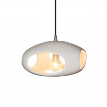 Justice Design Group CER-6440-BIS-NCKL-WTCD - Punch 1-Light Pendant