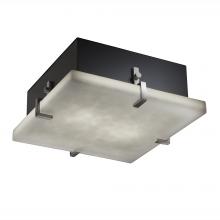 Justice Design Group CLD-5555-NCKL - Clips 12" Square Flush-Mount