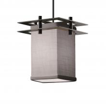  FAB-8165-15-GRAY-MBLK-BKCD - Metropolis 1-Light Small Pendant (2 Flat Bars)