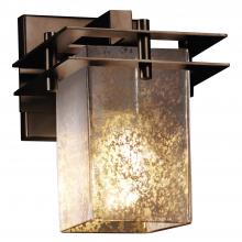 Justice Design Group FSN-8171-15-MROR-DBRZ - Metropolis 1-Light Wall Sconce (2 Flat Bars)