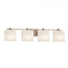 Justice Design Group FSN-8444-30-OPAL-BRSS - Era 4-Light Bath Bar