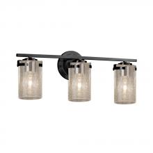 Justice Design Group FSN-8453-10-SEED-MBLK - Atlas 3-Light Bath Bar