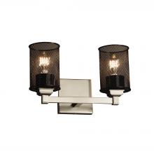 Justice Design Group MSH-8432-10-NCKL - Regency 2-Light Bath Bar