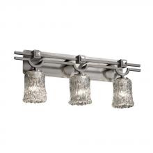 Justice Design Group GLA-8503-16-WTFR-NCKL - Argyle 3-Light Bath Bar