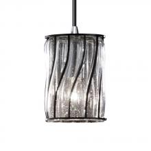 Justice Design Group WGL-8815-10-SWCB-MBLK-RIGID - Mini 1-Light Pendant