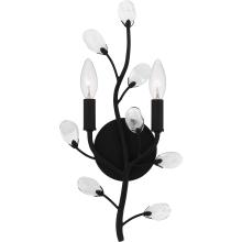 Quoizel HEI8709MBK - Heiress 2-Light Matte Black Wall Sconce