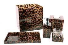 Oggetti Luce 14-1074 - BATH GLASS HOLDER, LEOPARD