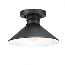 Westinghouse 6112900 - 11 in. 1 Light Semi-Flush Textured Black Finish