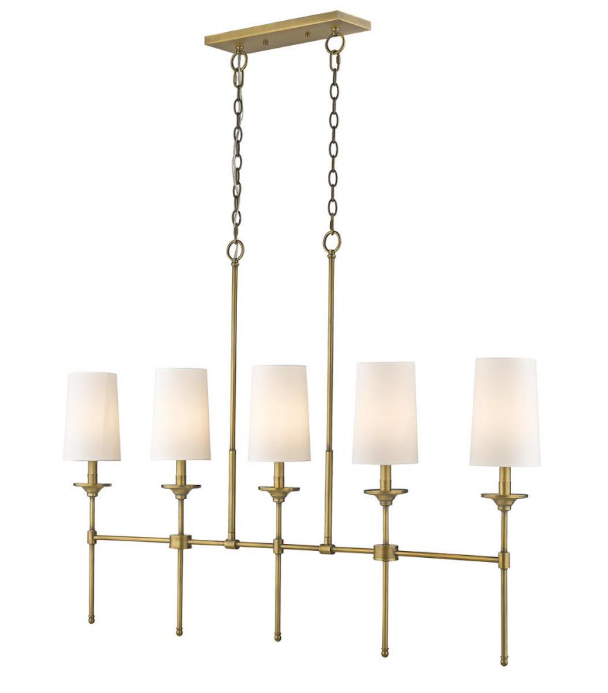 5 Light Linear Chandelier