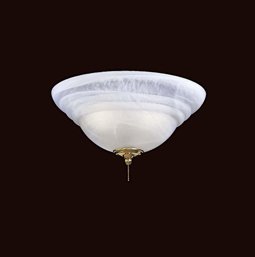 Three Light White Fan Light Kit