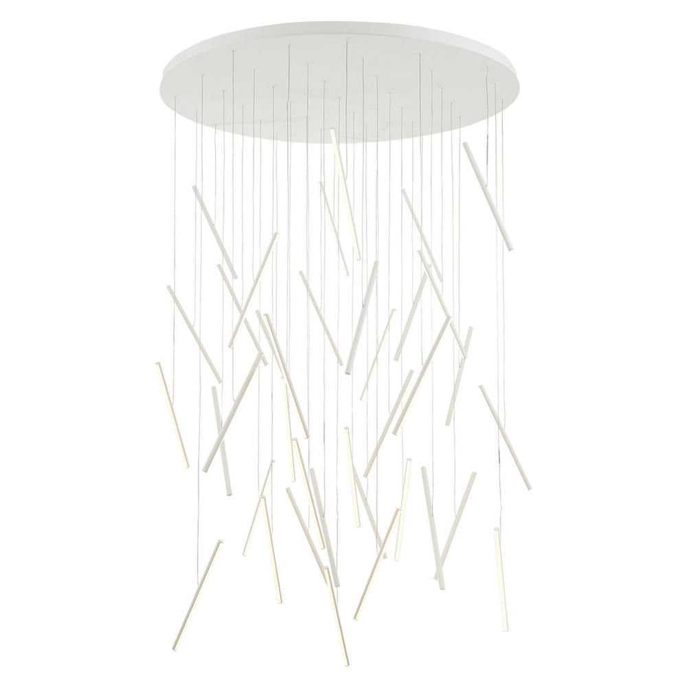 Chute 50-in White LED Multi Pendant