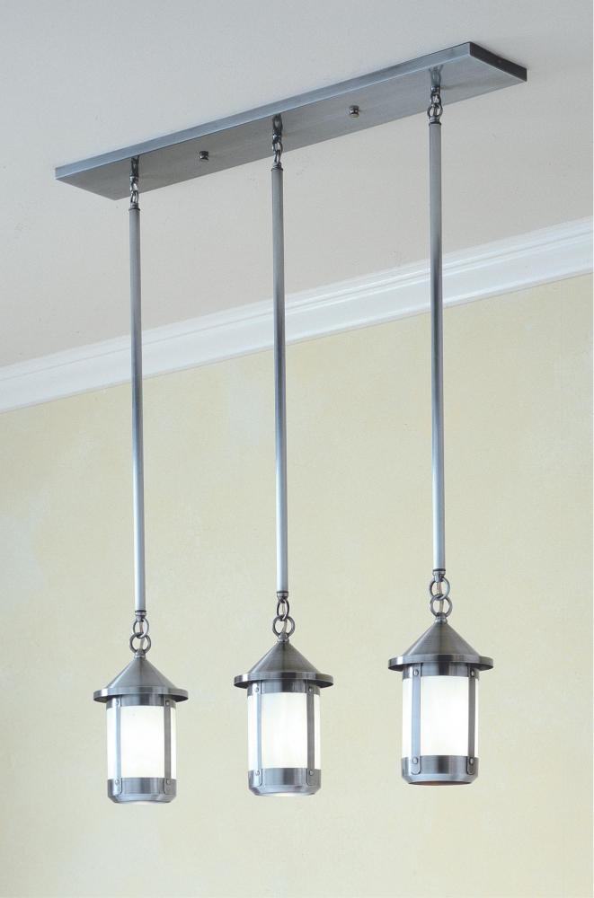 6" berkeley 3 light in-line chandelier