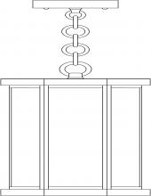 Arroyo Craftsman LYH-7DD-MB - 7" Lyon Pendant