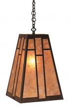 Arroyo Craftsman AH-12CR-S - 12" asheville hanging pendant