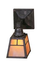 Arroyo Craftsman AS-1EAM-BZ - a-line shade one light sconce without overlay (empty)