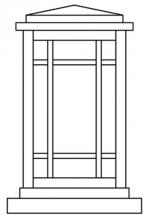 Arroyo Craftsman AVC-6OF-RB - 6" avenue column mount