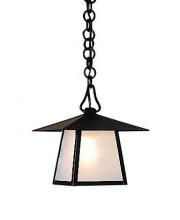 Arroyo Craftsman CH-8HM-AB - 8" carmel pendant with hillcrest overlay