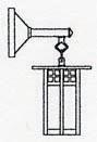 Arroyo Craftsman GB-6LSARM-MB - 6" glasgow long body wall mount with straight arm