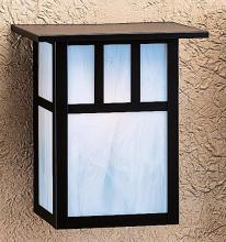 Arroyo Craftsman HS-10AF-MB - 10" huntington sconce with roof and classic arch overlay