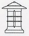 Arroyo Craftsman NC-9F-VP - 9" newport column mount