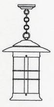 Arroyo Craftsman NH-14LTN-BZ - 14" newport long body pendant