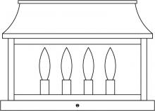 Arroyo Craftsman PRC-15CLR-RC - 15" Providence column mount