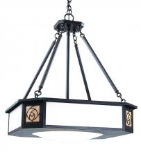 Arroyo Craftsman SCCH-21CS-RB - 21" saint clair inverted chandelier