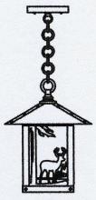 Arroyo Craftsman TRH-9DRM-S - 9" timber ridge pendant with deer filigree