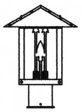  TRP-9ARGW-MB - 9" timber ridge post mount with arrow filigree