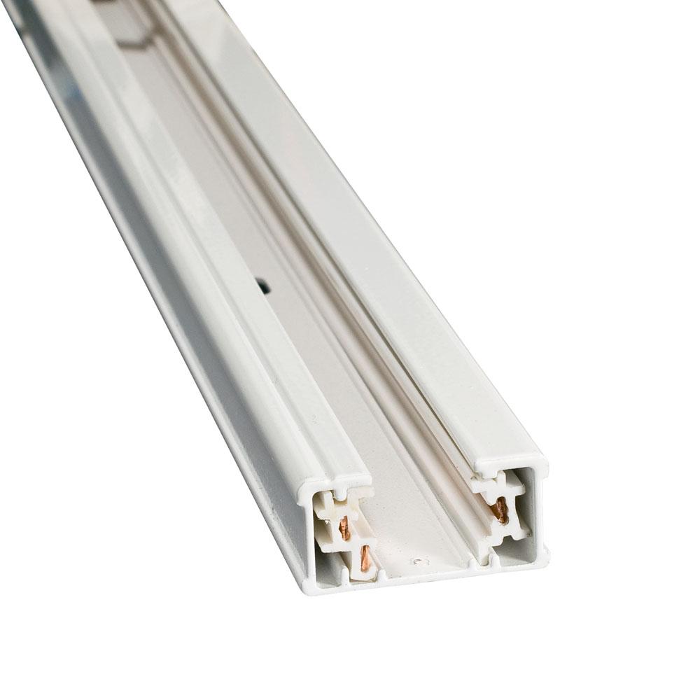 4-Ft Single Circuit Track - White - H-TYPE