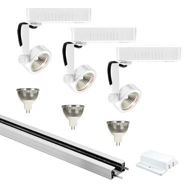 JESCO 3-Light 4 ft Track Lighting kit