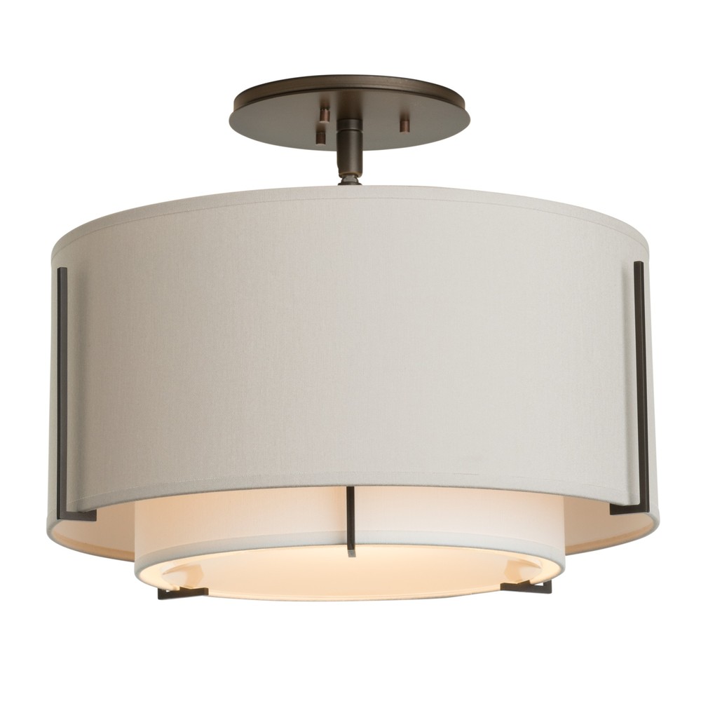 Exos Small Double Shade Semi-Flush