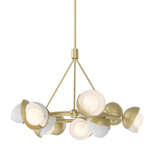 Hubbardton Forge 131068-SKT-MULT-86-02-GG0711 - Brooklyn 9-Light Double Shade Ring Pendant