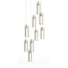 Hubbardton Forge 131104-SKT-LONG-86-ZM0065 - Exos Glass 9-Light Pendant