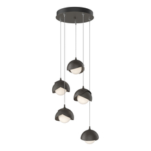 Hubbardton Forge 131125-SKT-STND-07-14-GG0711 - Brooklyn 5-Light Double Shade Pendant