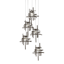 Hubbardton Forge 131126-SKT-LONG-05-II0728 - Tura 5-Light Seeded Glass Pendant