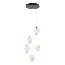 Hubbardton Forge 131137-SKT-LONG-20-WP0754 - Chrysalis 5-Light Small Crystal Pendant