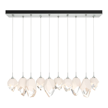 Hubbardton Forge 131145-SKT-LONG-82-WP0756 - Chrysalis 10-Light Mixed Crystal Pendant