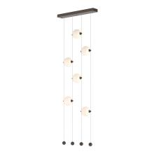  139055-LED-STND-05-GG0668 - Abacus 6-Light Ceiling-to-Floor LED Pendant