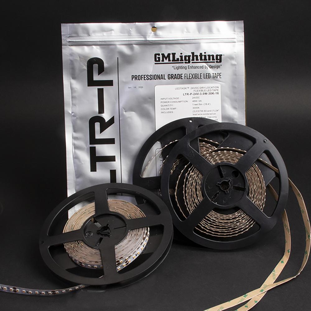 LEDTask™ 2020 12VDC LTR-P Pro Series Indoor Location LED Tape - 16'-4" Reel