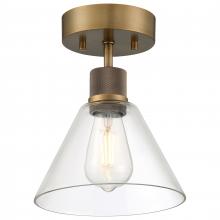  63146LEDDLP-ABB/CLR - Martini LED Semi-Flush