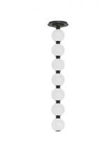 Visual Comfort & Co. Modern Collection SLPD22627BZS - Sean Lavin Perle 1-light dimmable LED pendant with dark bronze finish and glass shade