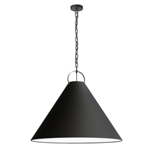 Dainolite PCN-321P-MB-797 - 1LT Incand Pendant, MB w/ BK Shade