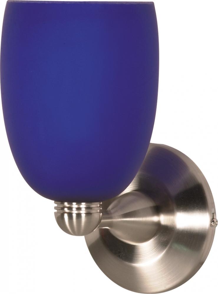 1 Light - 6" - Halogen Wall Fixture - Cobalt Brandy