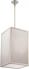 Nuvo 62/894 - Crate - LED Foyer with Gray Marbleized Acrylic Panels - Brushed Nickel Finish