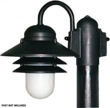 Wave Lighting S75TL-2-BK - NAUTICAL POST MOUNT