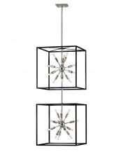 Hinkley 46316BLK-PN - Large Open Frame Pendant